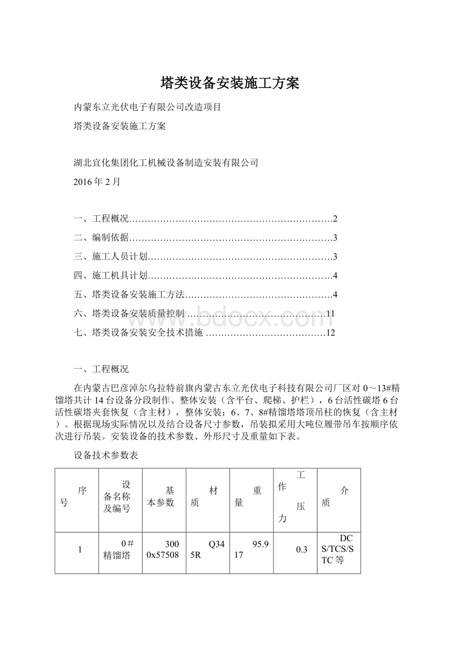 塔类设备安装施工方案.docx_第1页