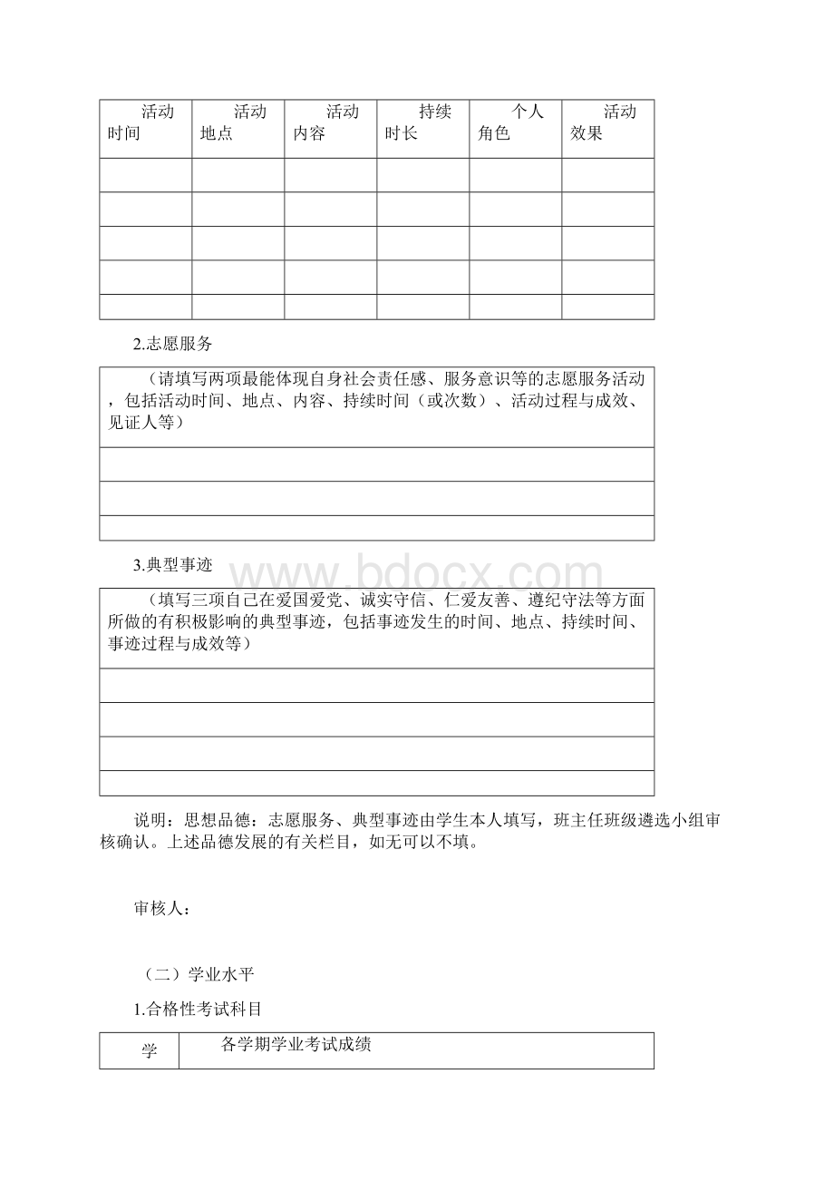 吉林省普通高中学生综合素质评价.docx_第3页