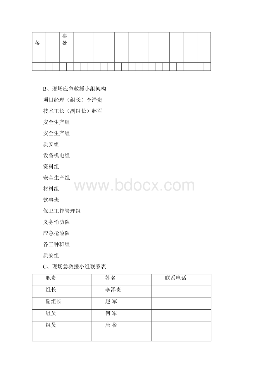 施工安全事故应急预案专项方案文档格式.docx_第3页