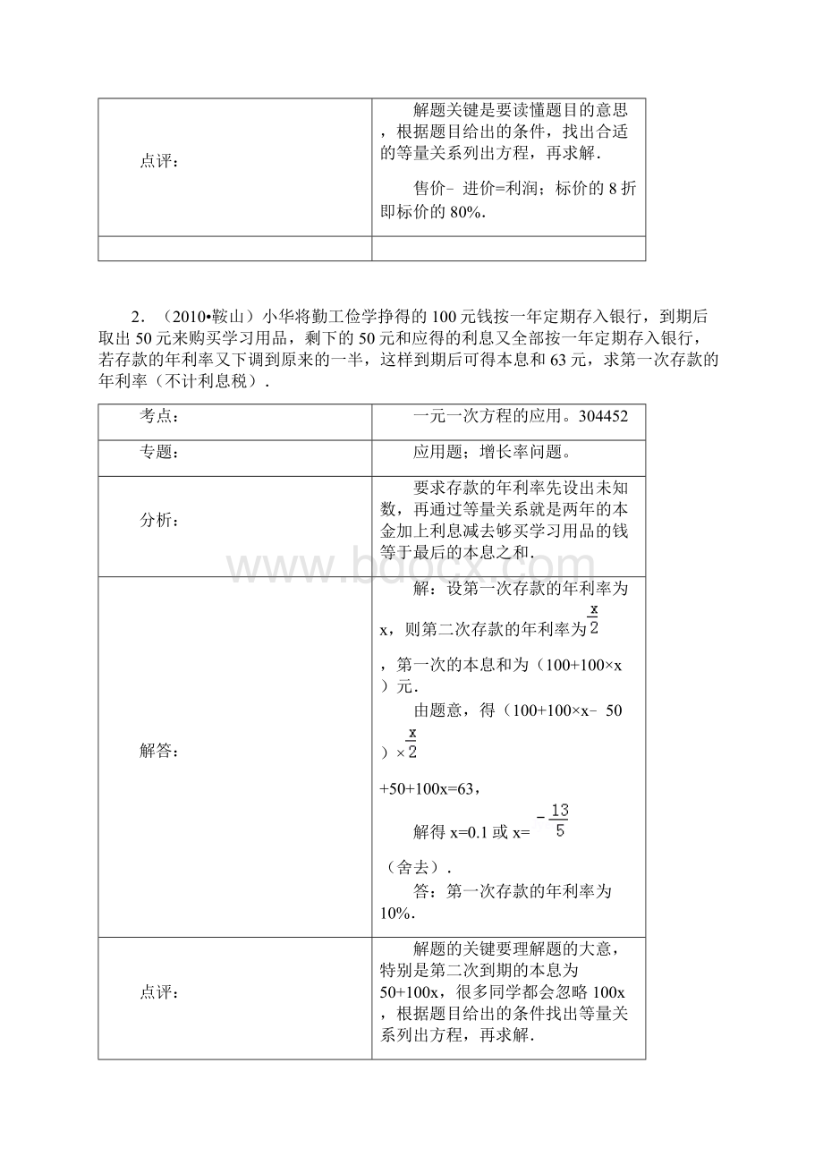 一元一次方程中考利润问题及答案文档格式.docx_第3页