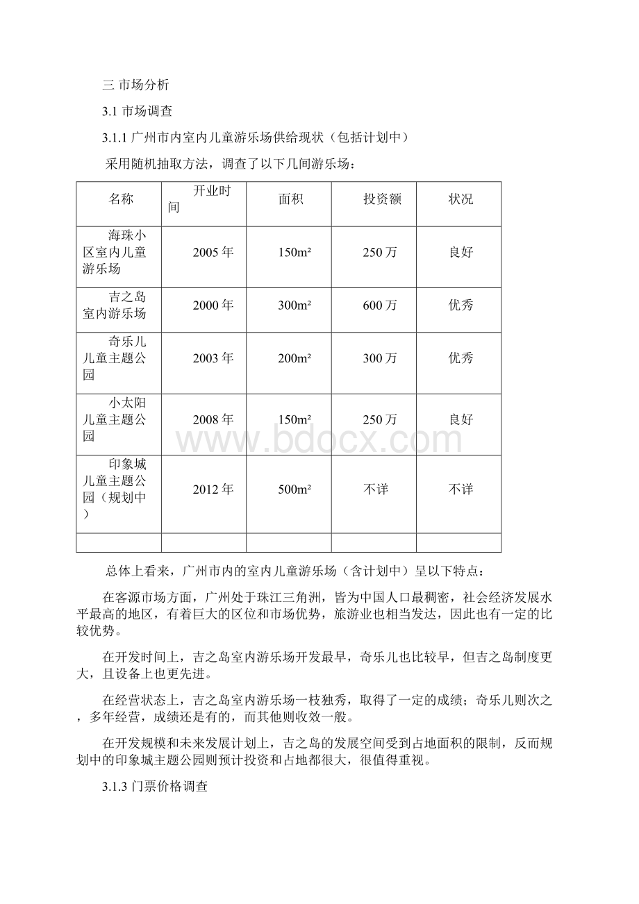 室内儿童游乐场项目可行性报告分析Word格式文档下载.docx_第3页