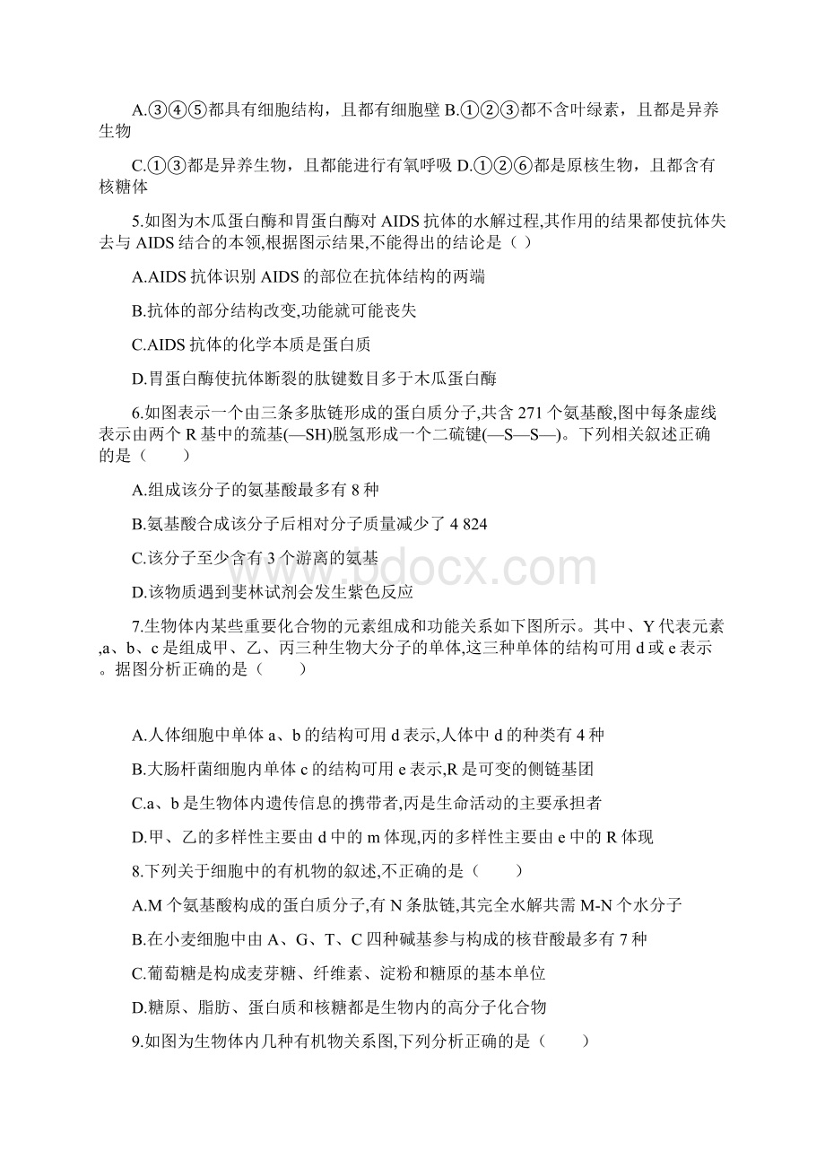 精编湖北省宜昌市学年高二下学期期末考试生物含答案.docx_第2页