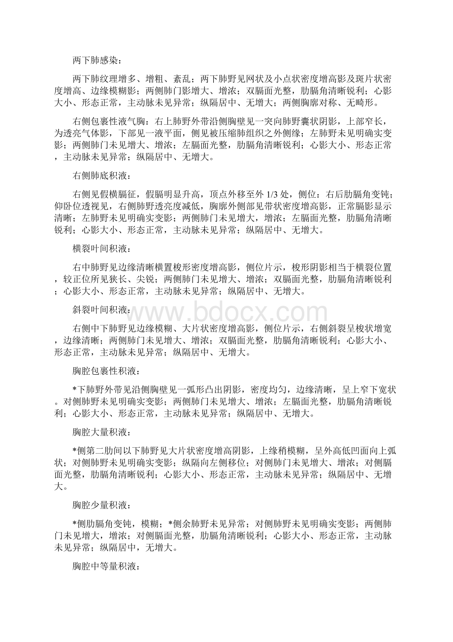 胸部X线报告模板文档格式.docx_第2页