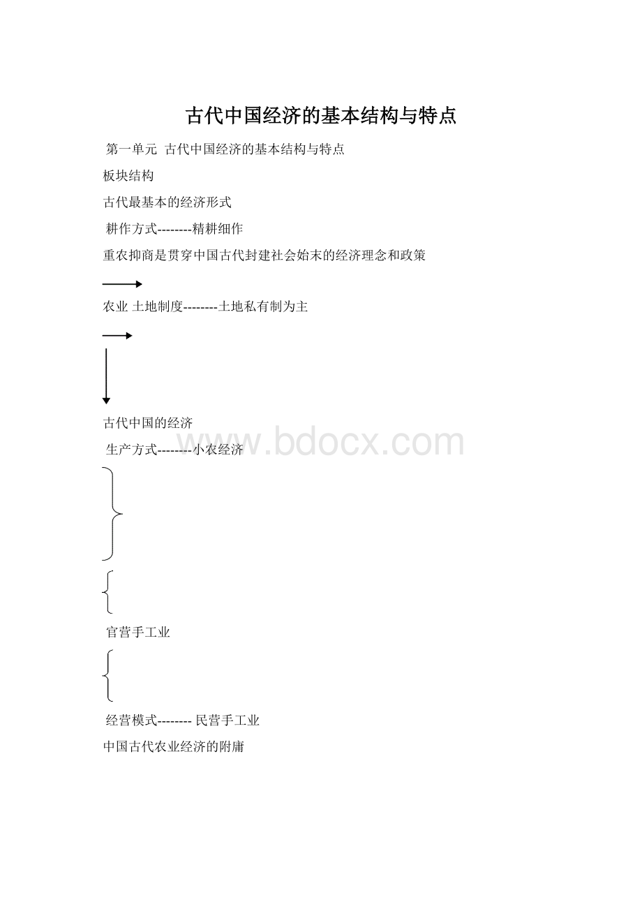 古代中国经济的基本结构与特点.docx