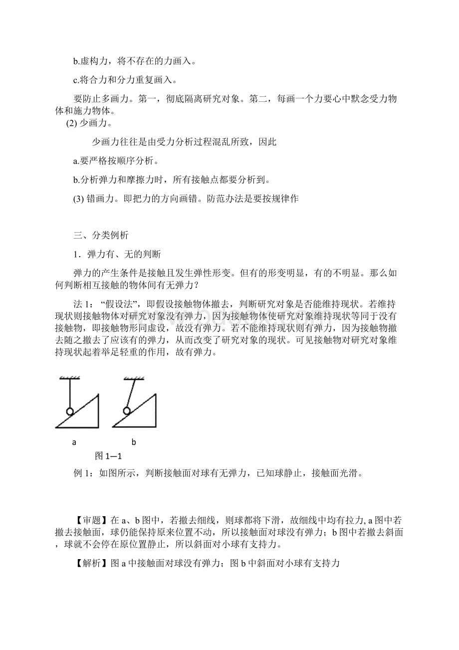 物理高考难点之一 物体受力分析.docx_第3页