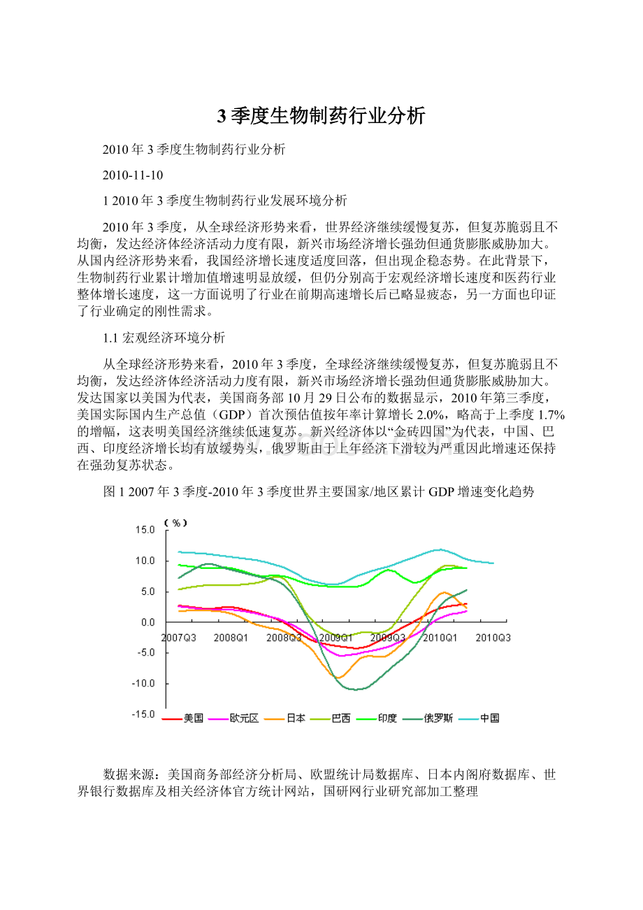 3季度生物制药行业分析.docx_第1页