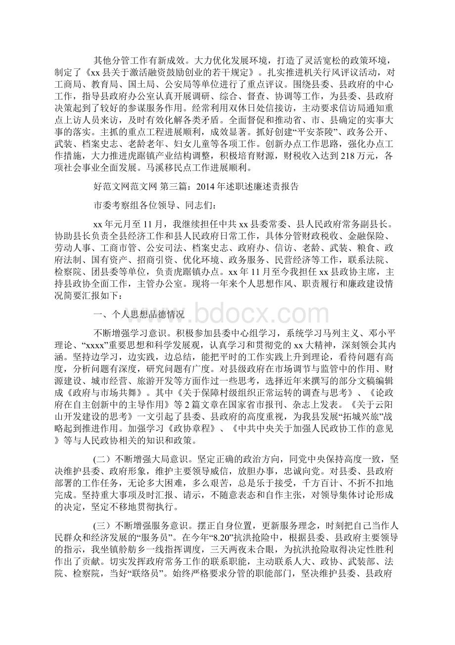 20XX年副县长述职述廉述责报告文档格式.docx_第2页