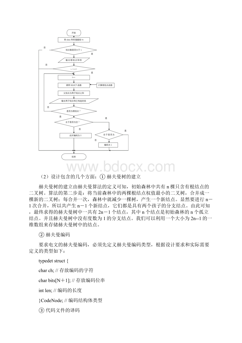 哈夫曼编码译码数据结构课程设计.docx_第3页