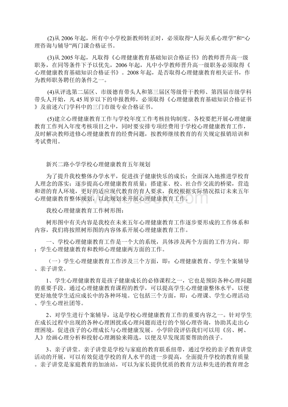 教师心理健康教育工作计措施总结Word文档下载推荐.docx_第2页