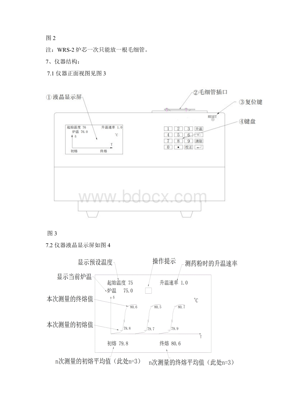 WRS2 微机熔点仪标准操作规程Word格式.docx_第3页