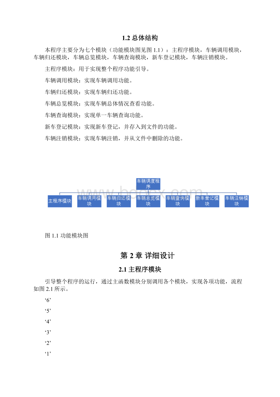 车辆调度程序C语言课设报告.docx_第2页