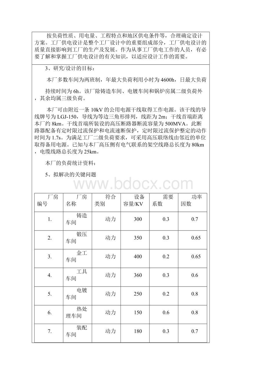 工厂供电开题报告.docx_第3页