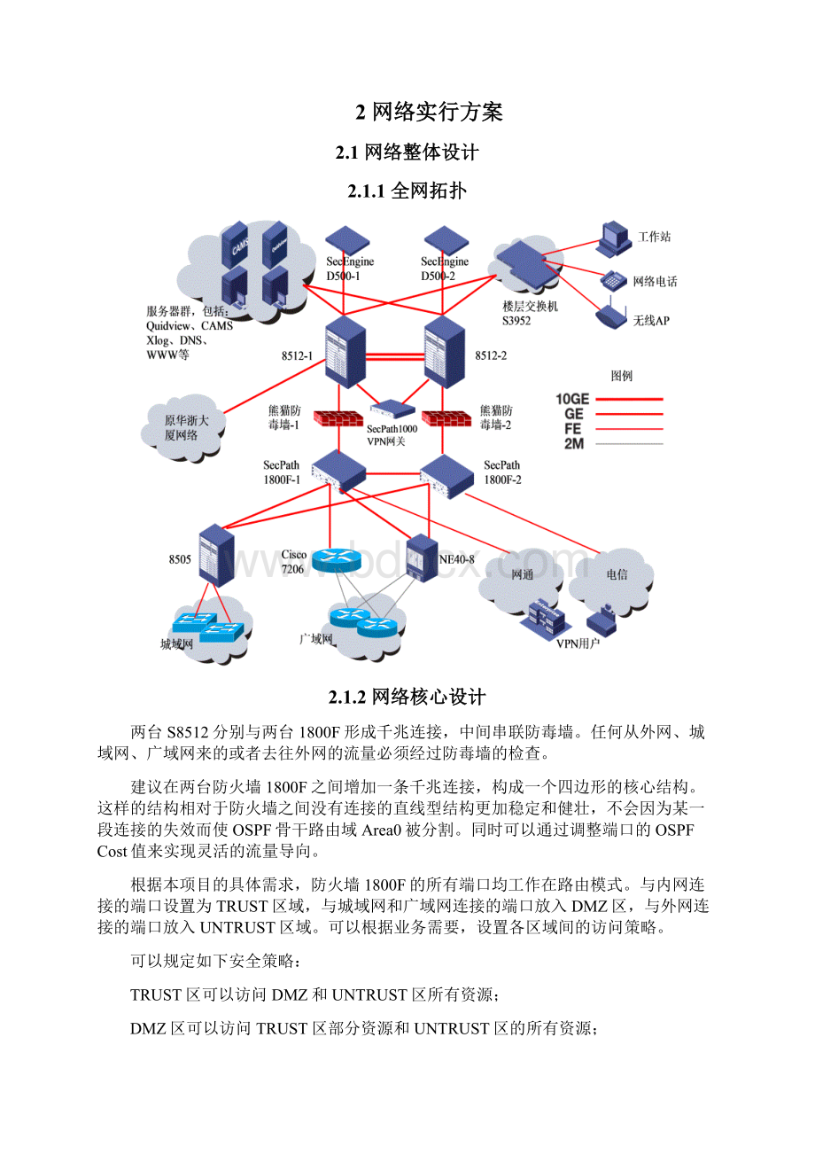 #xx网网络中心技术实施实施方案书V20.docx_第3页