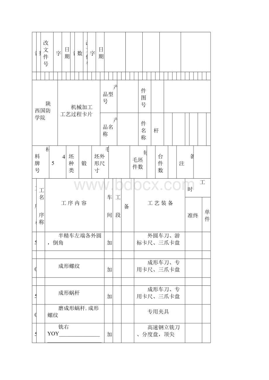 蜗杆加工工艺规程Word下载.docx_第3页