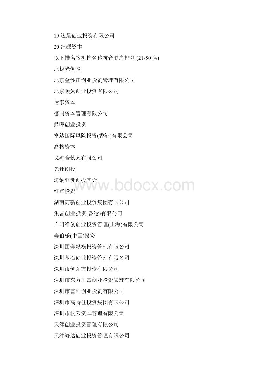 中国股权投资年度排名DOC.docx_第3页