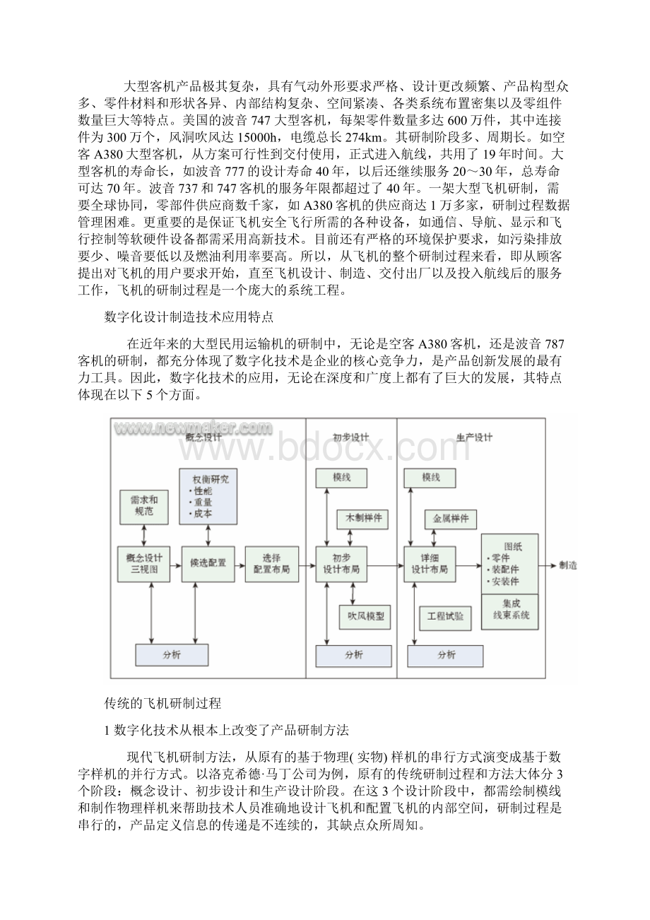 精品大型飞机数字化设计制造技术应用综述Word文档格式.docx_第2页