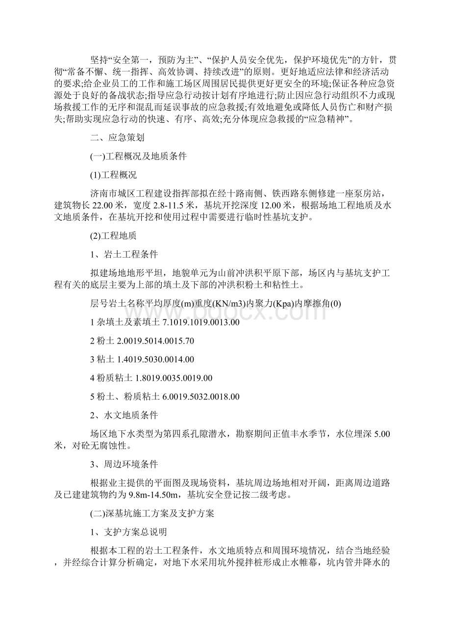 深基坑工程控制与应急预案文档格式.docx_第3页