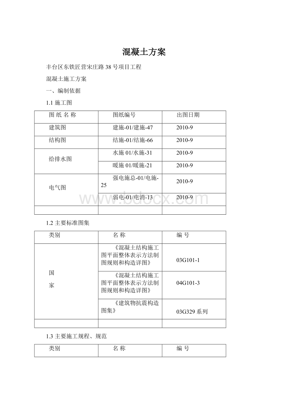 混凝土方案.docx_第1页