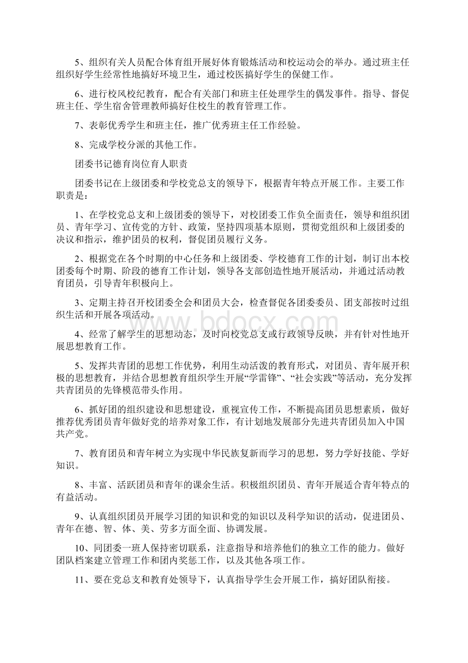 各岗位育人职责Word文档下载推荐.docx_第2页