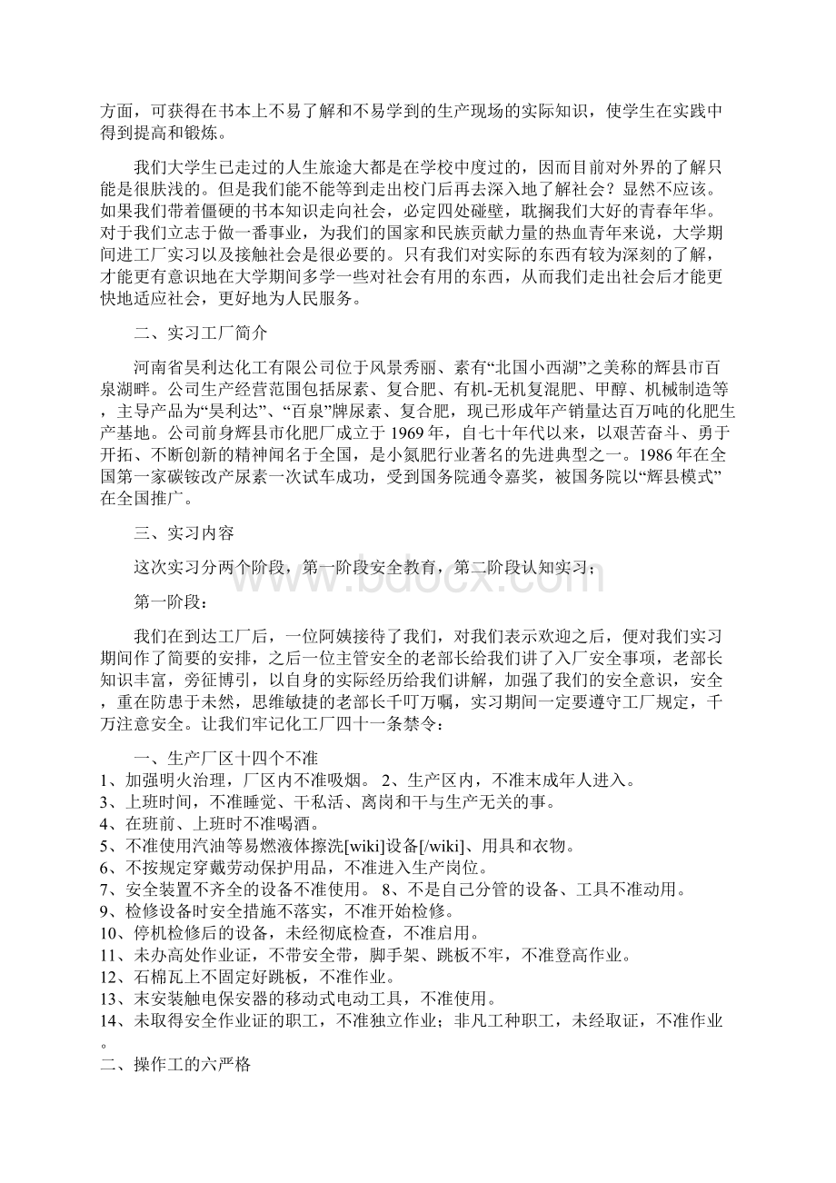 化工工艺实习报告.docx_第2页