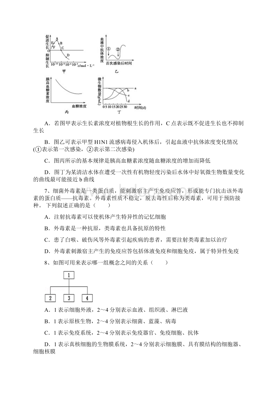 生物湖南省双峰县第一中学学年高二下学期第一次月考.docx_第3页