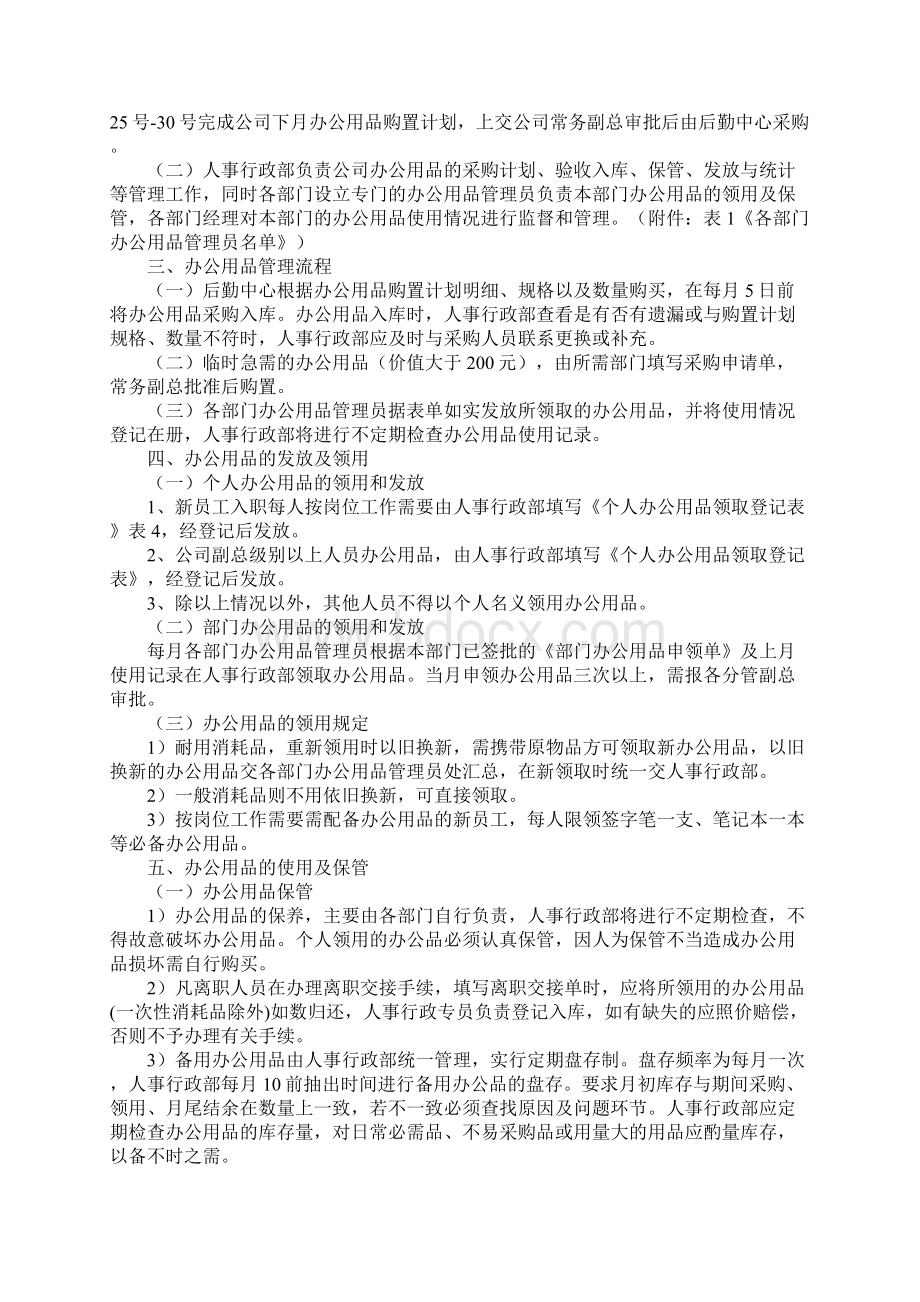 办公用品分类表格Word文档格式.docx_第3页