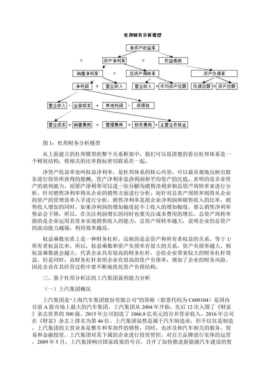 杜邦分析体系下上汽集团的盈利能力分析.docx_第3页