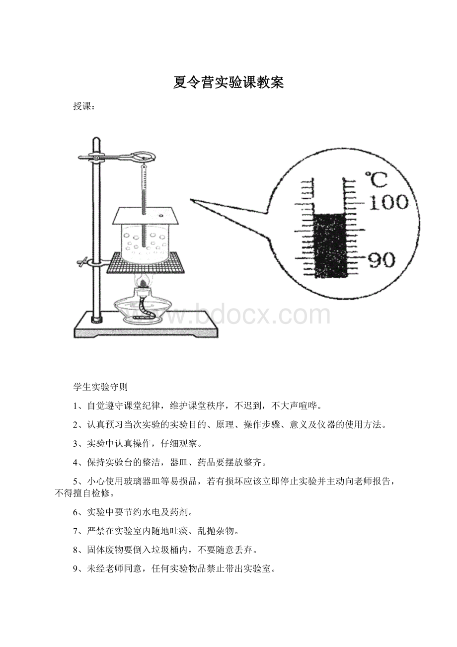 夏令营实验课教案.docx