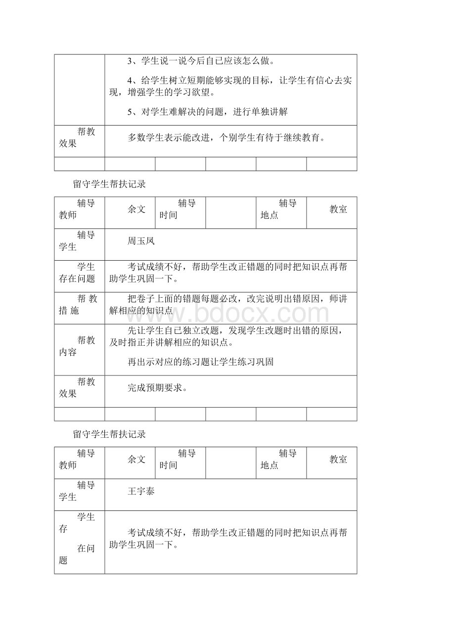 留守儿童帮扶记录Word文档下载推荐.docx_第2页