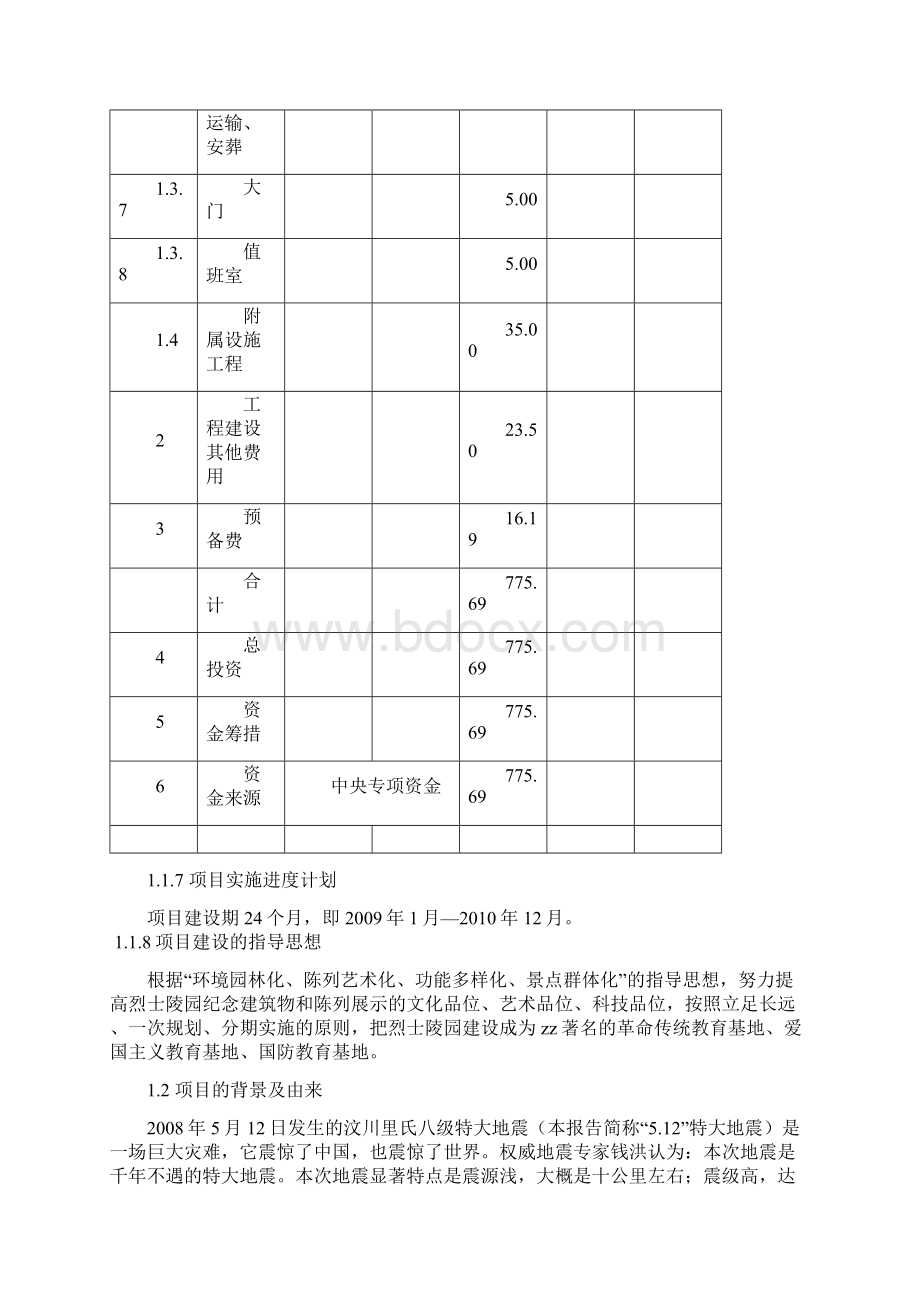 市烈士陵园灾后迁建可行性研究报告.docx_第3页