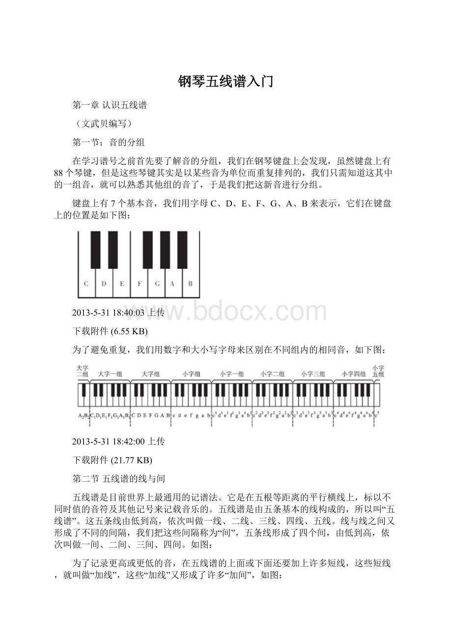 钢琴五线谱入门.docx_第1页