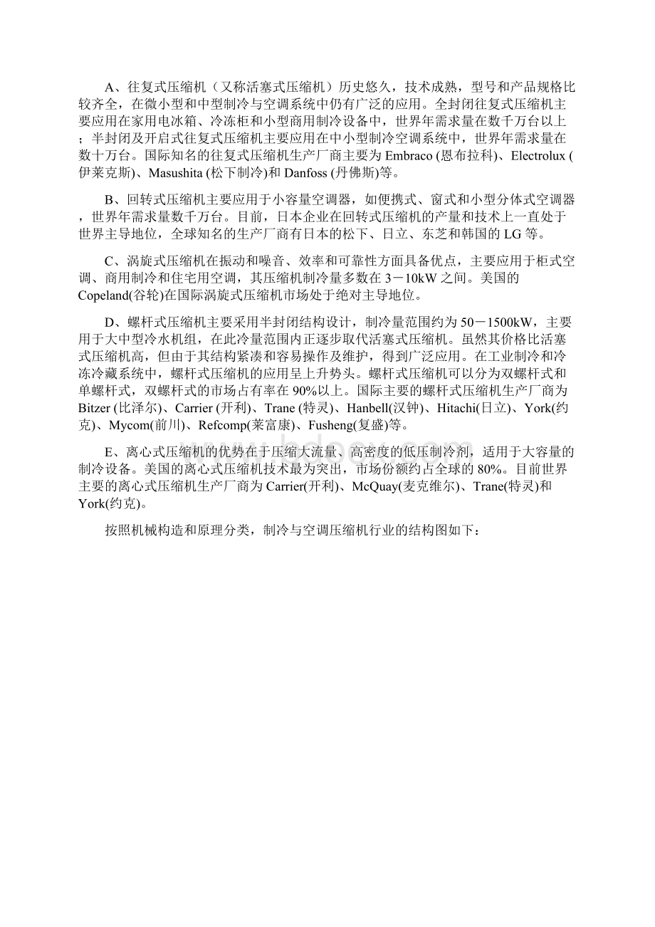 制冷与空调螺杆式压缩机行业分析报告.docx_第2页