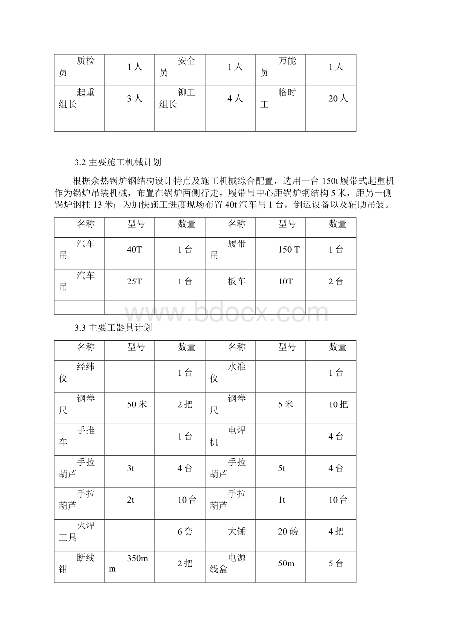 余热锅炉钢结构施工方案课案.docx_第2页