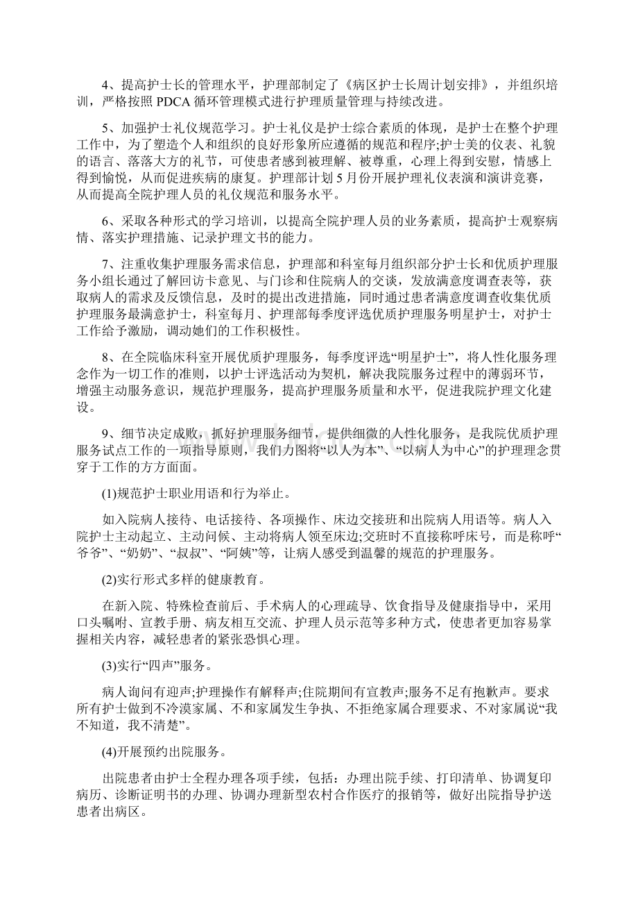 护理部优质护理服务计划格式Word文档下载推荐.docx_第2页