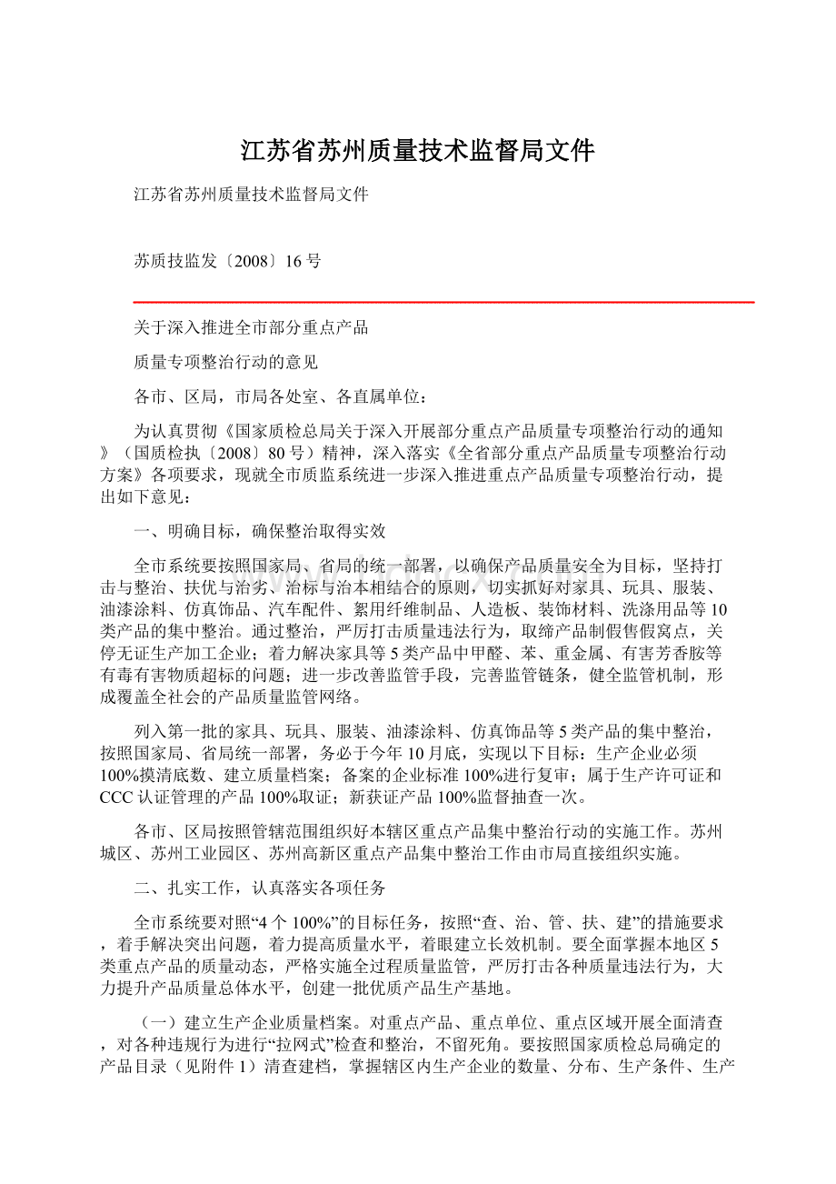 江苏省苏州质量技术监督局文件Word格式文档下载.docx