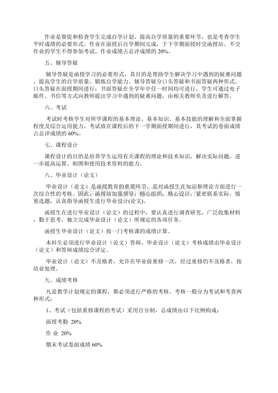 函授站教学管理规章制度Word格式文档下载.docx_第2页