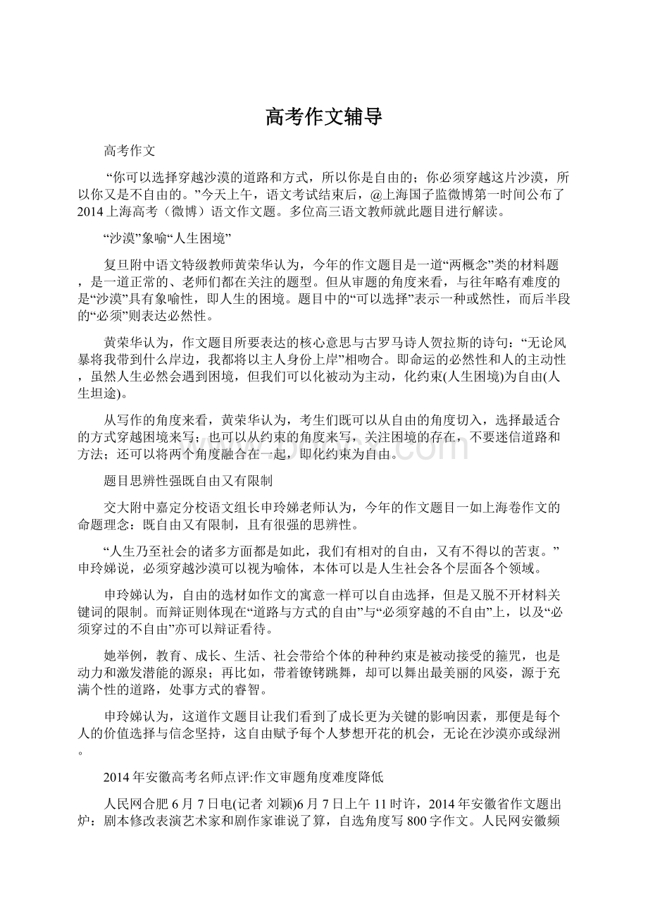 高考作文辅导Word文档下载推荐.docx