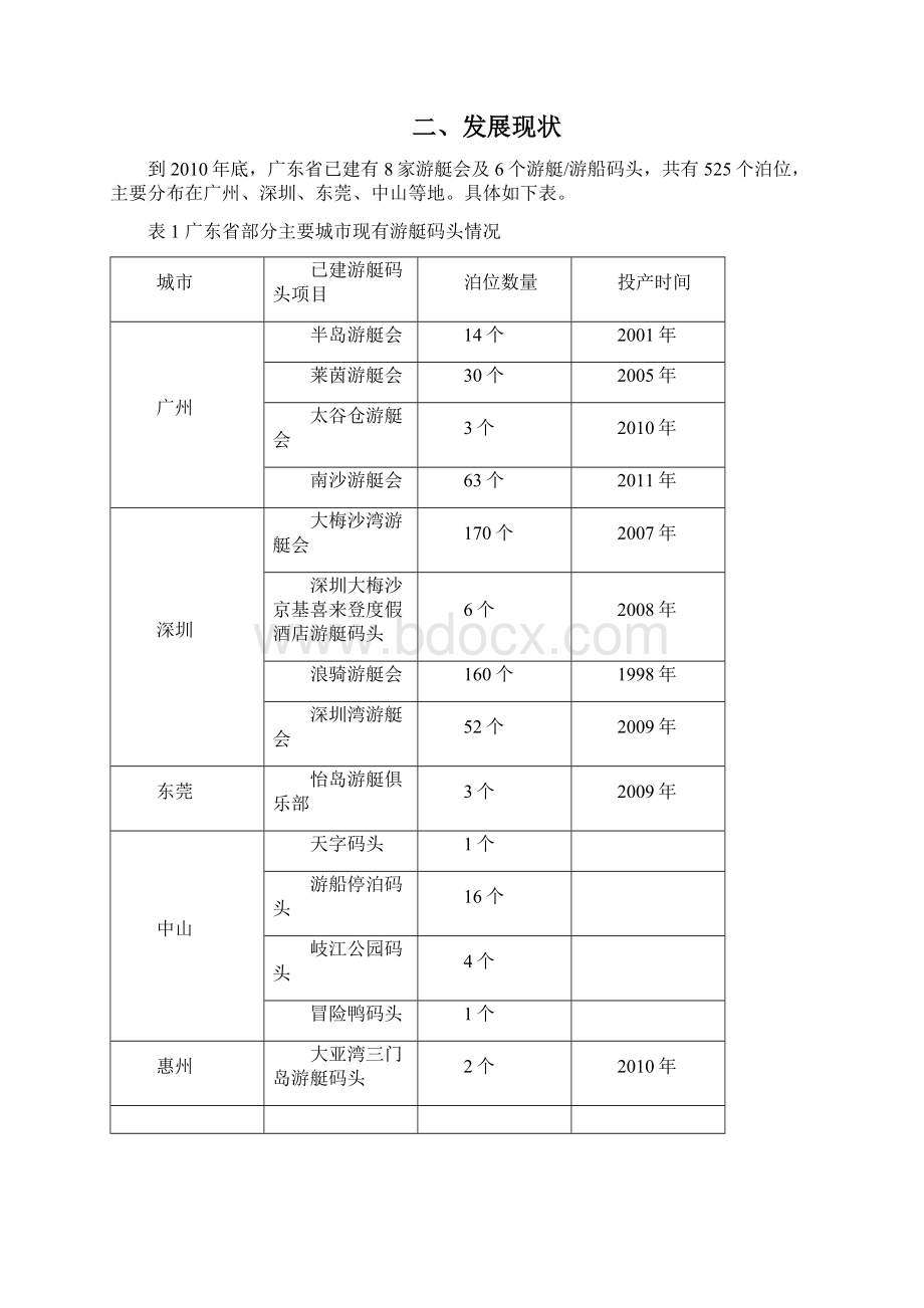 广东省游艇码头布局规划方案.docx_第2页