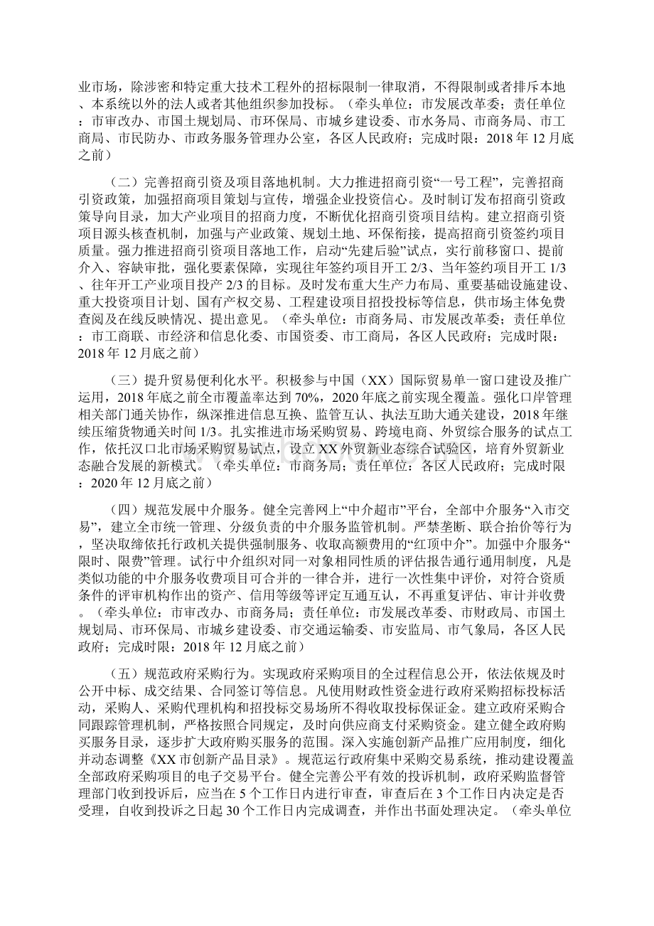 工作意见XX市人民政府关于进一步优化营商环境的意见.docx_第3页