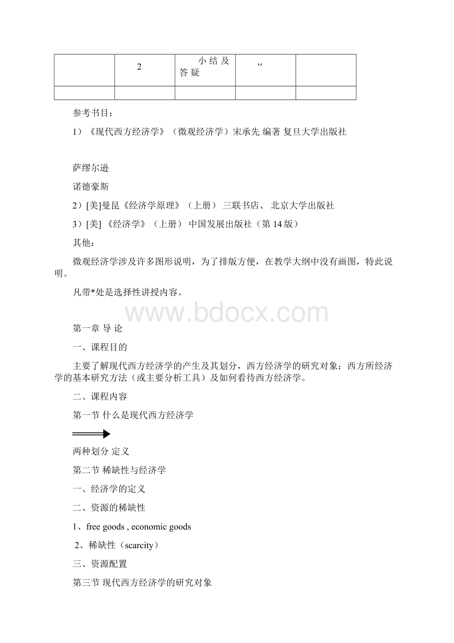 《微观经济学》教学大纲.docx_第3页