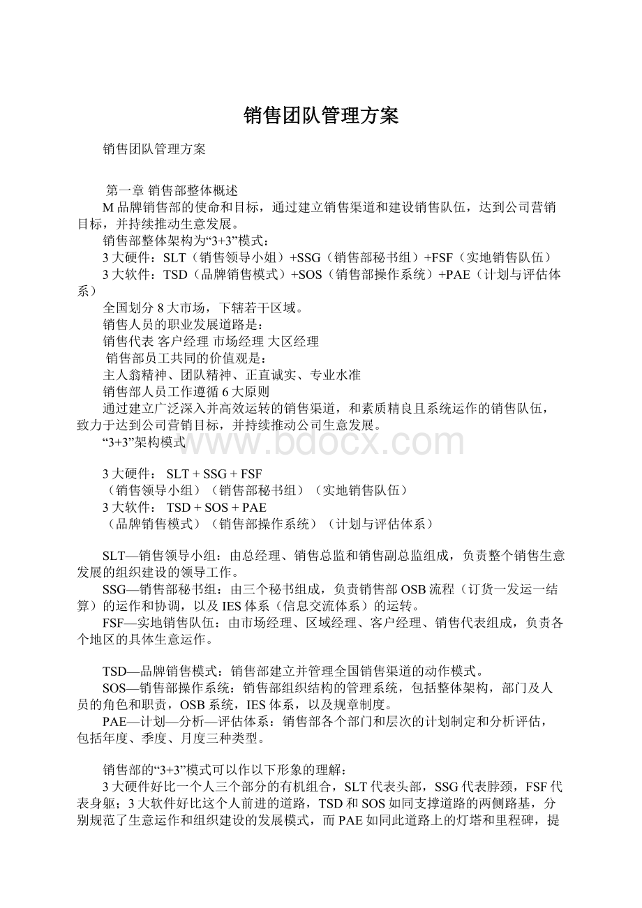 销售团队管理方案.docx