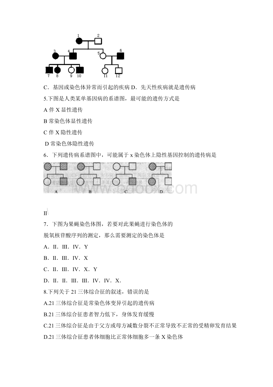 第五章 第三节人类遗传病复习知识点Word格式文档下载.docx_第3页