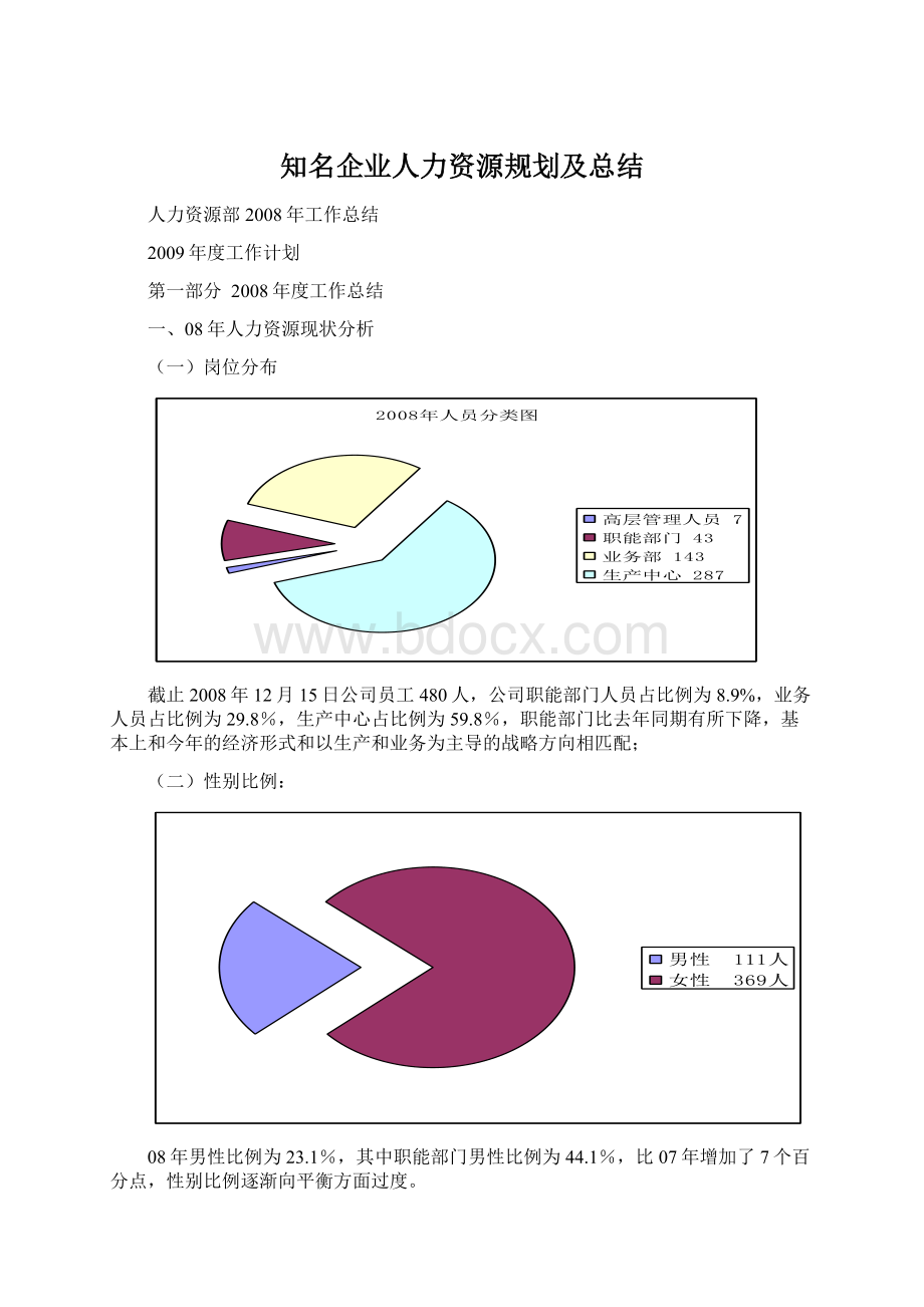 知名企业人力资源规划及总结Word下载.docx_第1页