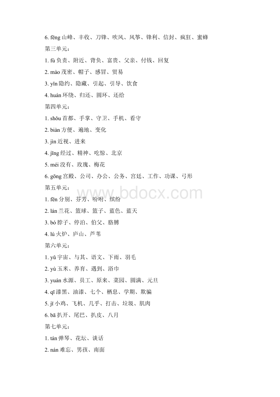 四下同音字形近字Word文档格式.docx_第2页