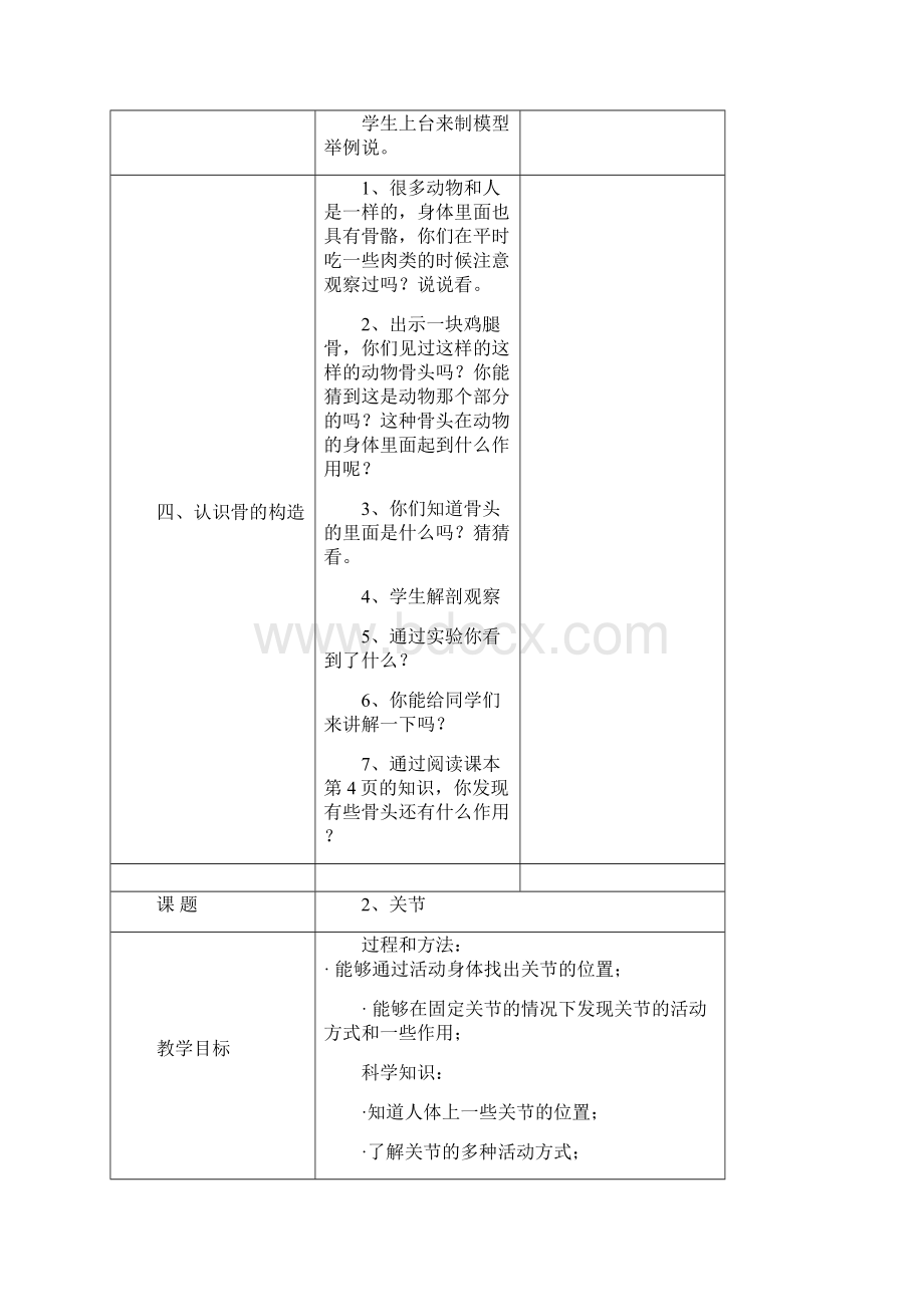 苏教版四年级科学下册教学设计全集.docx_第3页