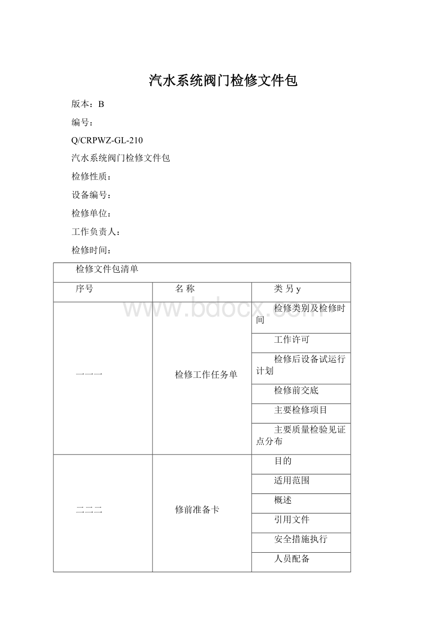 汽水系统阀门检修文件包.docx_第1页