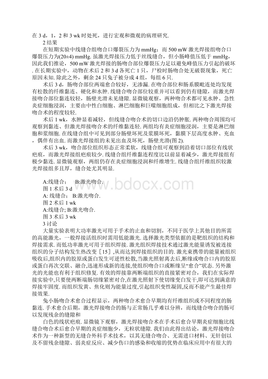 环形CO2激光吻合兔小肠.docx_第2页