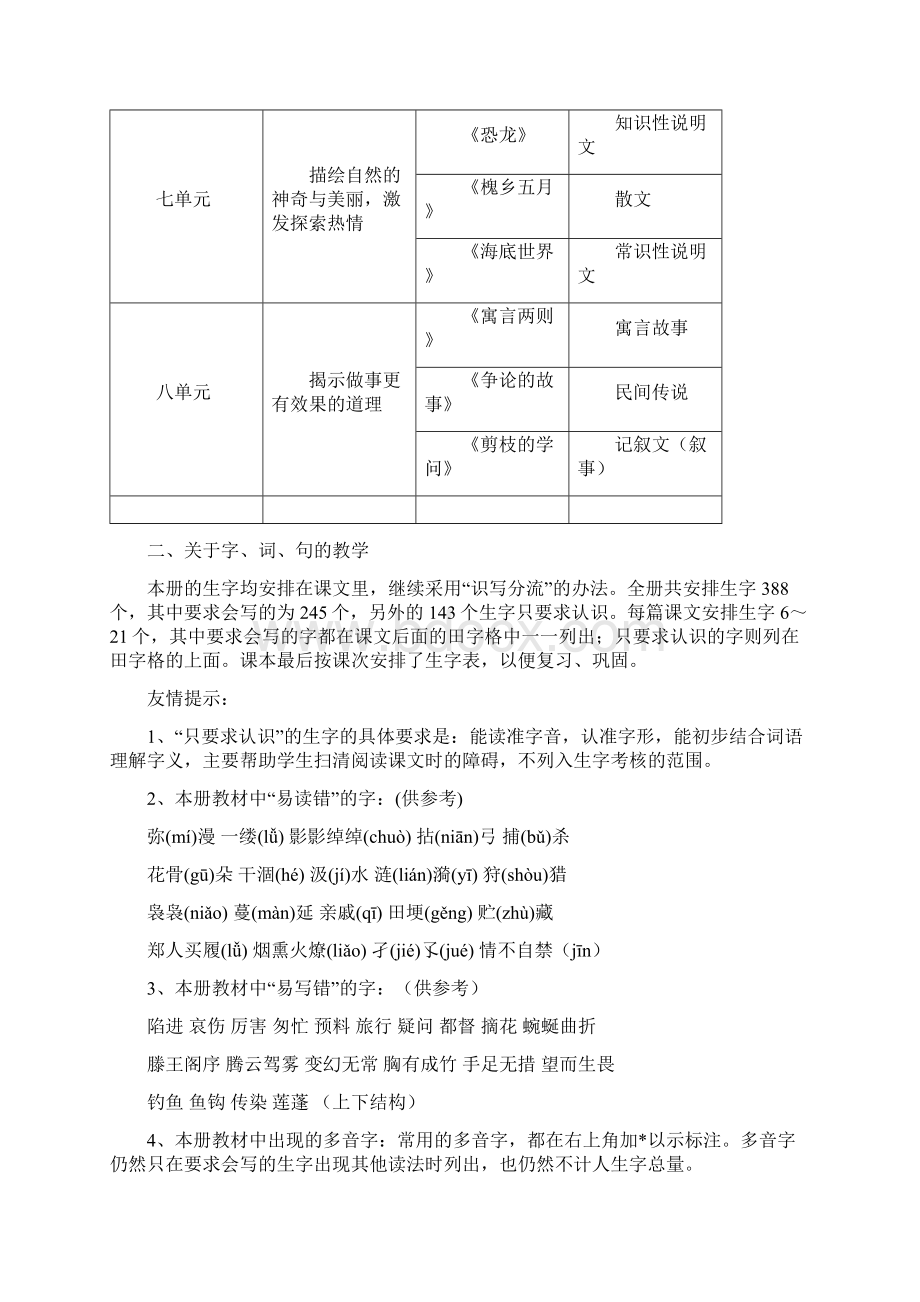 小学语文教师培训稿小学语文三年级下册教材导读Word下载.docx_第3页