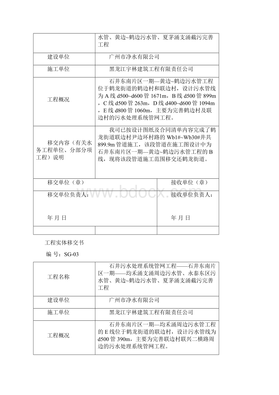 工程实体移交书.docx_第2页