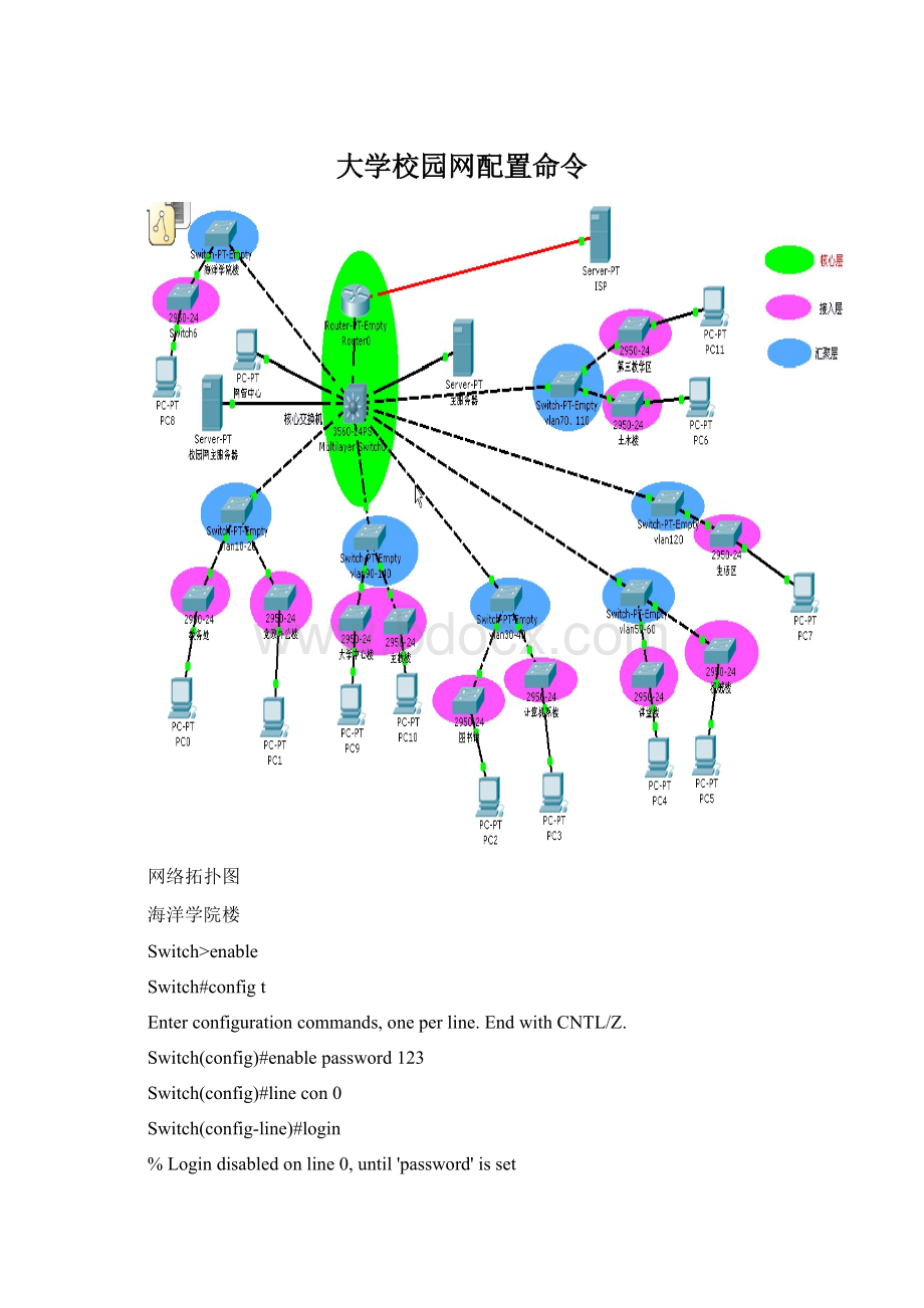 大学校园网配置命令.docx